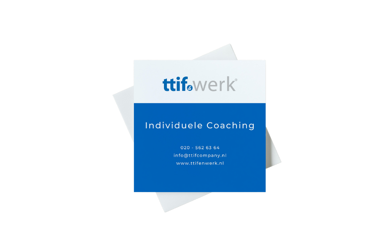 Individuele coaching flyer | ttif & werk